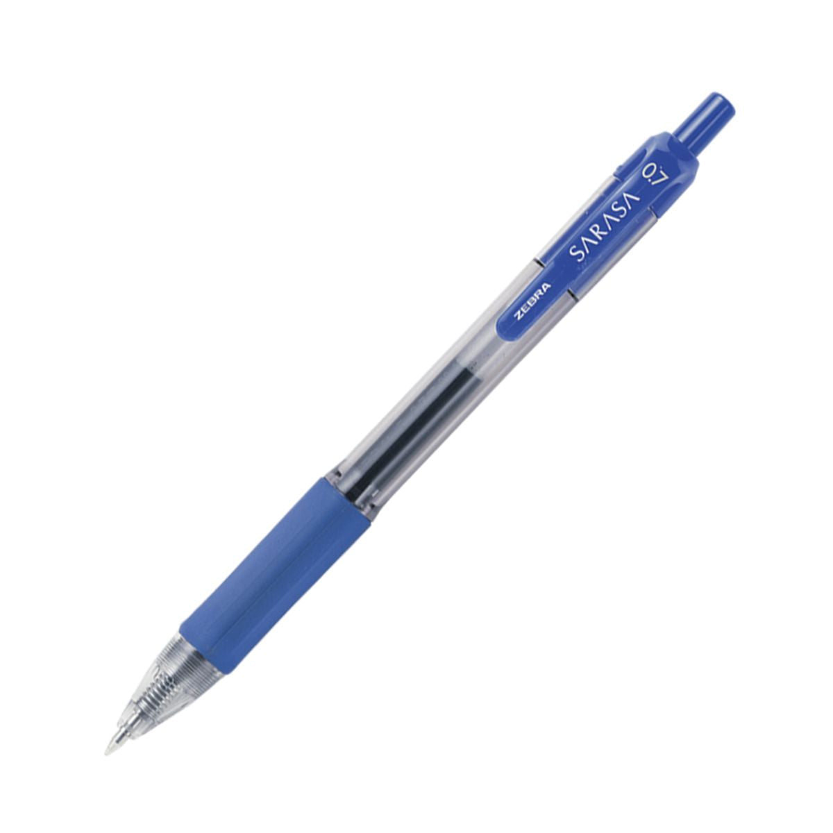 12 Boligrafo Retractil Sarasa Zebra Tinta Azul Gel 0.7mm Azul Zebra