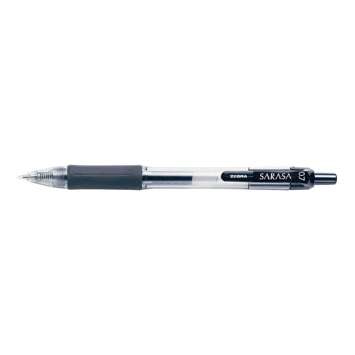 Bolígrafo Gel Secado Rápido Grip De Goma 0,7mm Zebra Blister Tinta Negro Exterior Negro