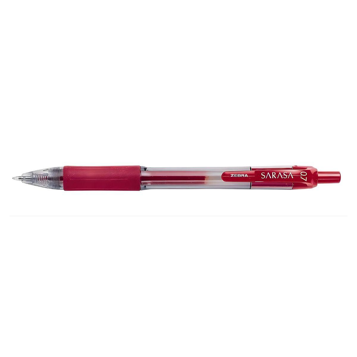 Boligrafo Retractil Sarasa Zebra Tinta Roja Gel 0.7mm Rojo