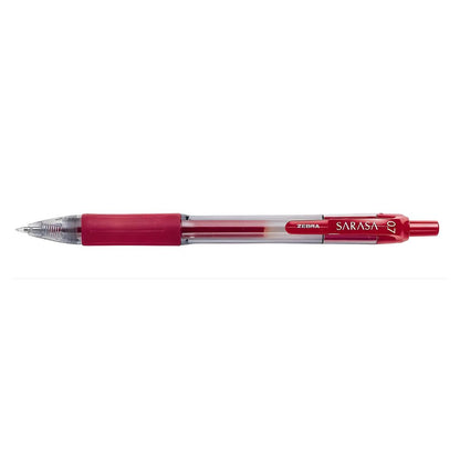 Boligrafo Retractil Sarasa Zebra Tinta Roja Gel 0.7mm Rojo
