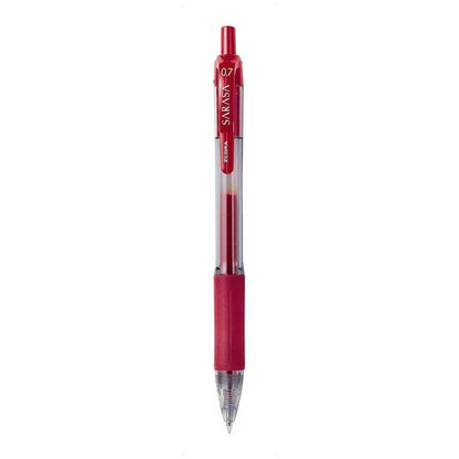 Boligrafo Retractil Sarasa Zebra Tinta Roja Gel 0.7mm Rojo