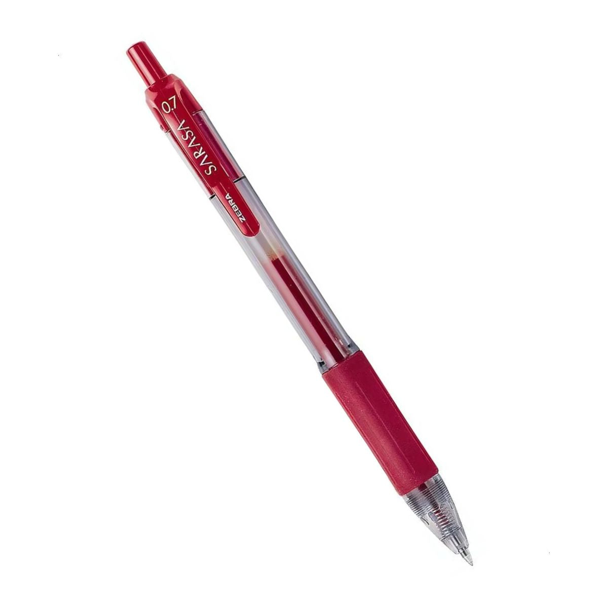 Boligrafo Retractil Sarasa Zebra Tinta Roja Gel 0.7mm Rojo