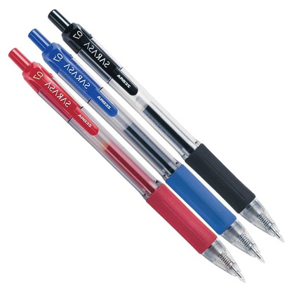 3 Boligrafos Sarasa Tinta Gel Negra Azul Roja Zebra 0.7mm Tinta Rojo/negro/azul