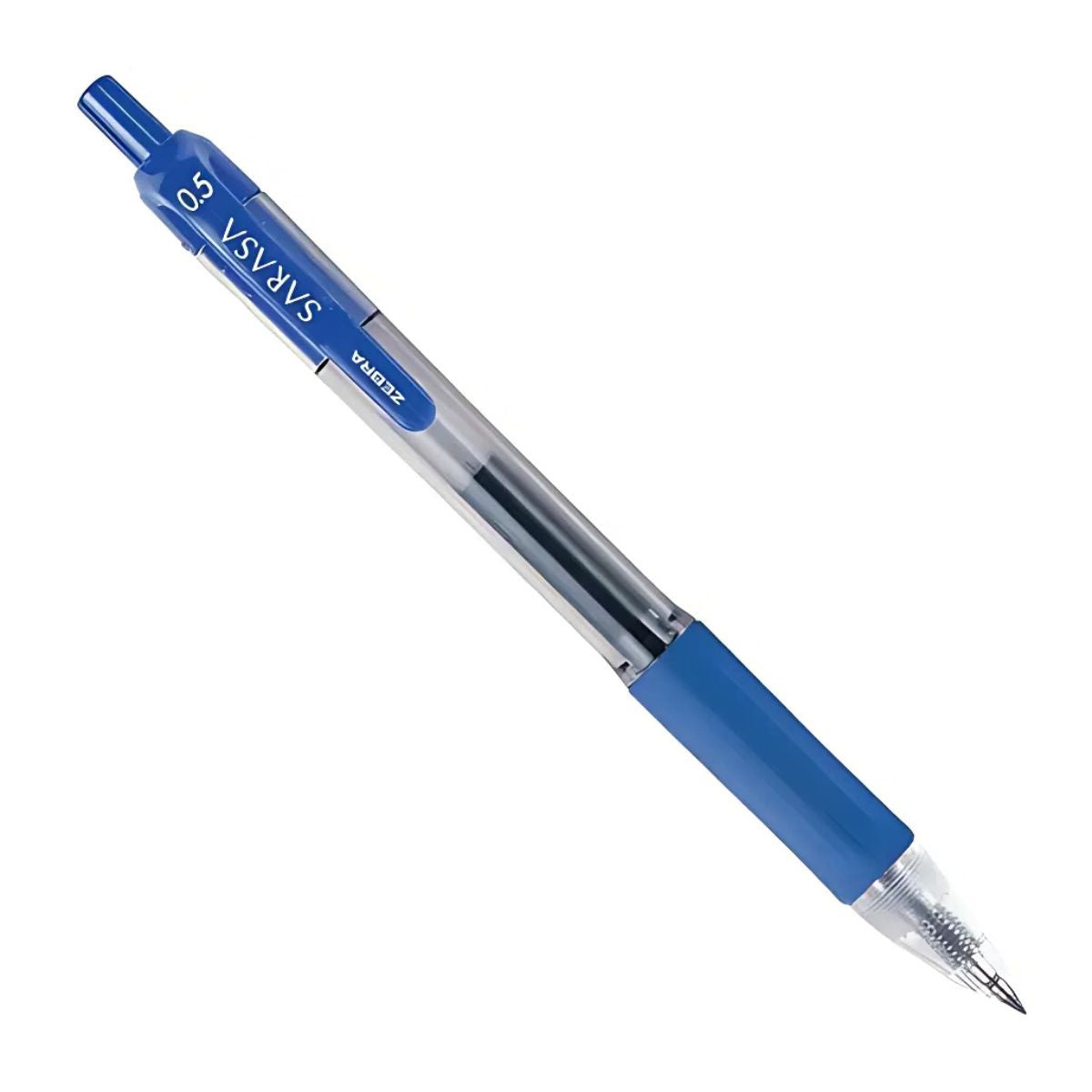 12 Boligrafo Retractil Sarasa Zebra Tinta Azul Gel 0.5mm