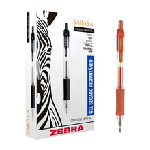 Boligrafo Zebra Sarasa Retractil 0.5mm Gel Rojo 12 Pieza /vc