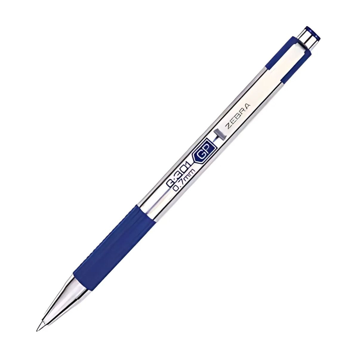 Boligrafo De Gel Retractil Zebra Aluminio Rollerball 0.7 Mm Color de la tinta Azul