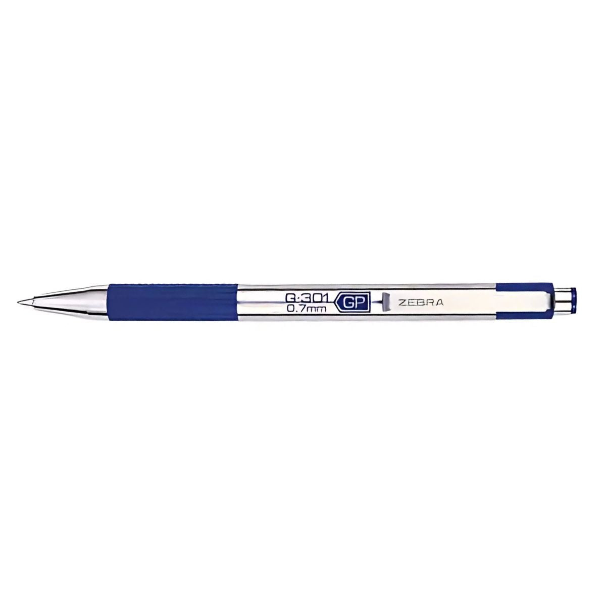 Boligrafo De Gel Retractil Zebra Aluminio Rollerball 0.7 Mm Color de la tinta Azul