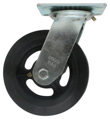 Rodaja Giratoria 6" Dogotuls Hule Negro, Uso Pesado