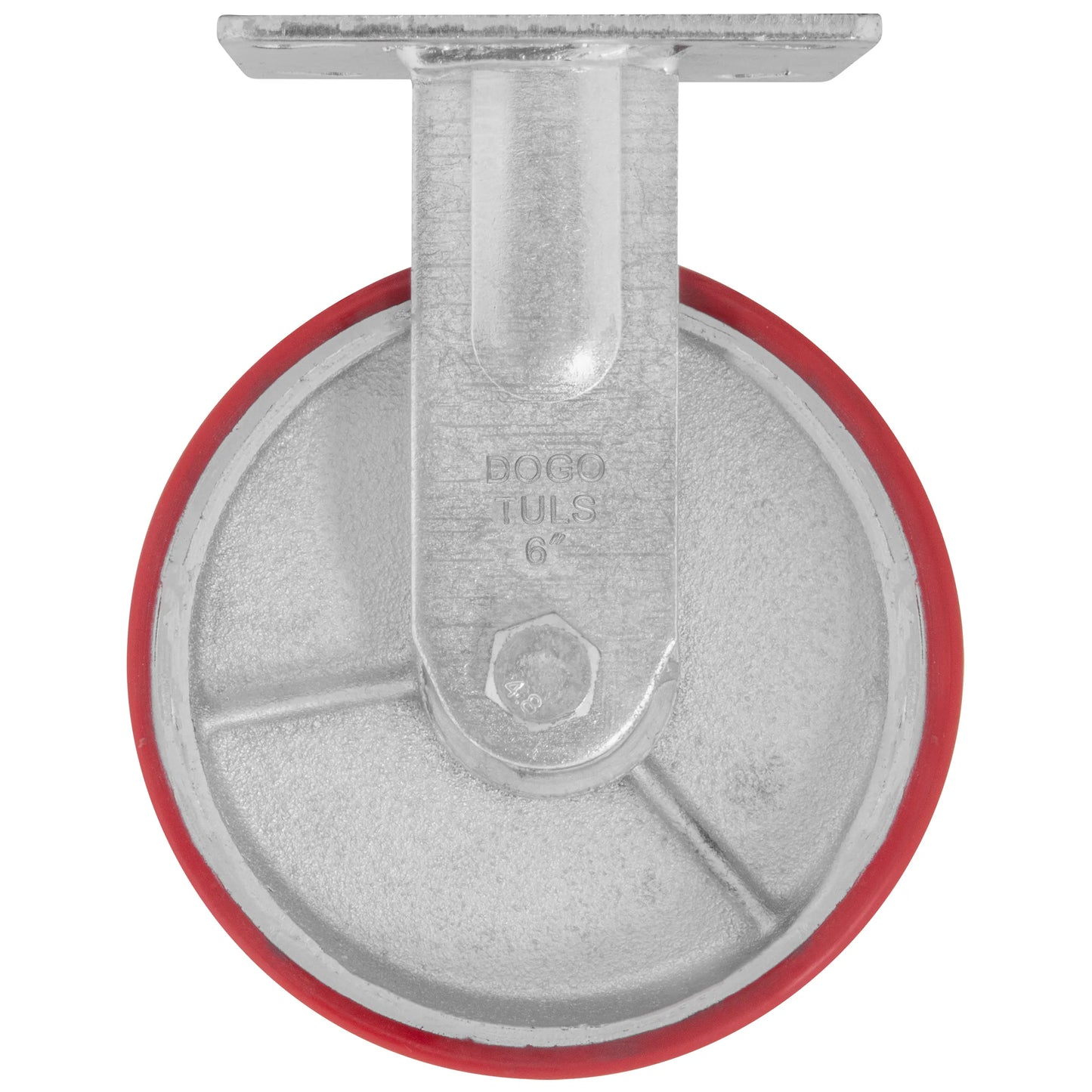 Rodaja Fierro PU Rojo 6" Dogotuls Fija