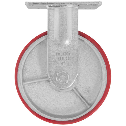 Rodaja Fierro PU Rojo 6" Dogotuls Fija