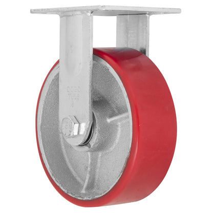 Rodaja Fierro PU Rojo 6" Dogotuls Fija