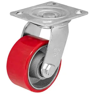 Rodaja Fierro Poliuretano Placa 4´´ Rojo Dogotuls - Dogotuls - vista trasera