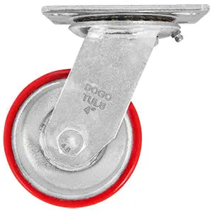 Rodaja Fierro Poliuretano Placa 4´´ Rojo Dogotuls - Dogotuls - vista lateral