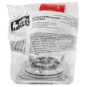 Rodaja Fierro Poliuretano Placa 4´´ Rojo Dogotuls - Dogotuls - accesorios