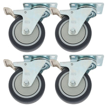 Rodaja PP Y TPR Dogotuls Gris Giratoria Freno 4"