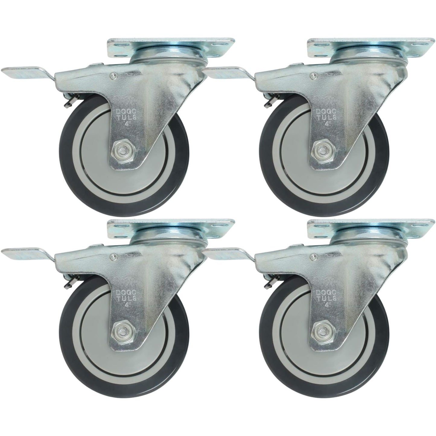 4pz Rodaja PP Y PU Dogotuls Giratoria Freno 4"