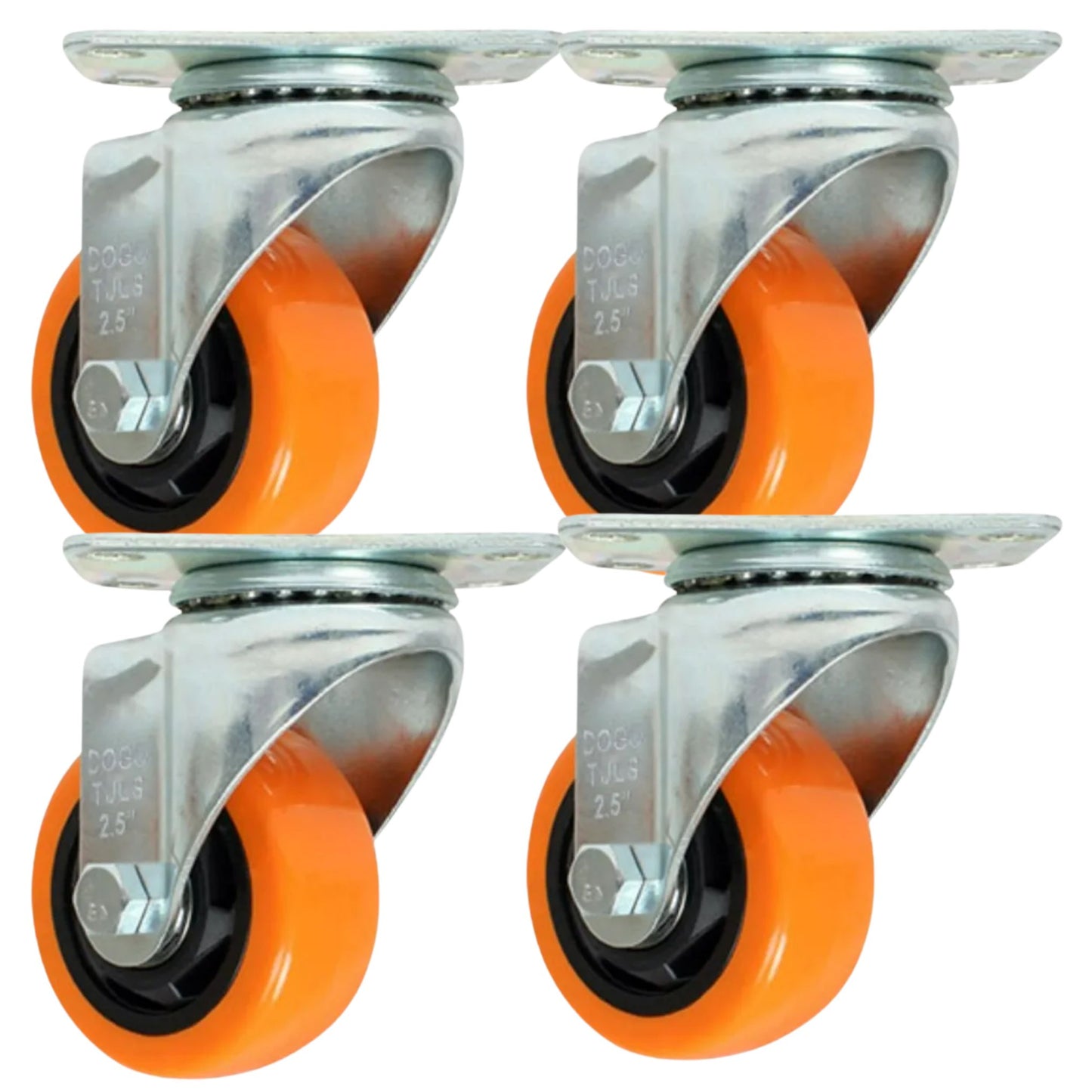 Rodaja PVC Naranja Dogotuls Giratorio 2 1/2"