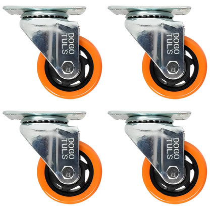 4 Rodaja Pvc Naranja Giratoria Placa 4 90kg Dogotuls - Dogotuls