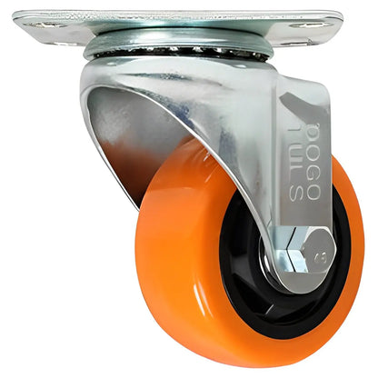 4 Rodaja Pvc Naranja Giratoria Placa 4 90kg Dogotuls - Dogotuls - empaque