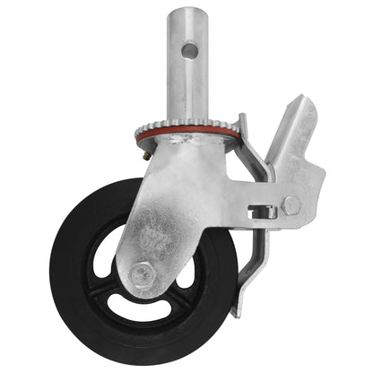 Rodaja Andamio 6" Dogotuls Hule Fierro Giratoria con Freno