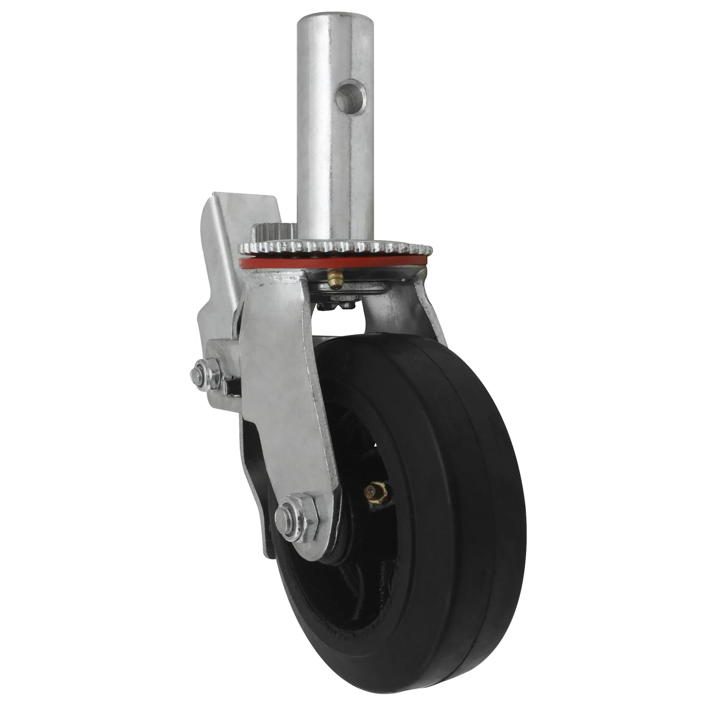 Rodaja Andamio 6" Dogotuls Hule Fierro Giratoria con Freno