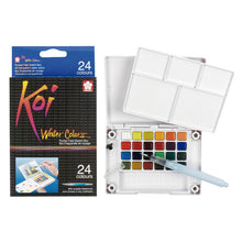 Acuarelas Sakura Koi 24 Pastillas + Pincel Agua Estuche Arte