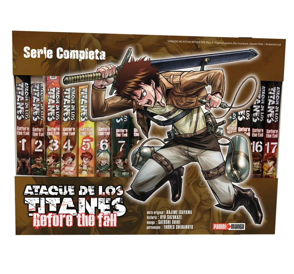 Box Set Ataque De Los Titanes Before The Fall Manga Panini