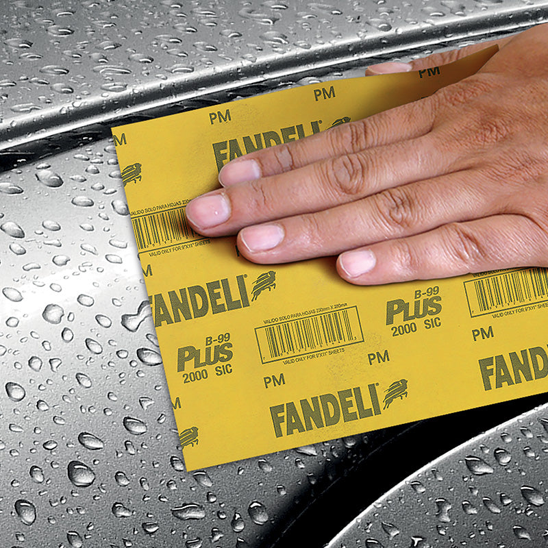 25 piezas Lija B-99 Plus Fandeli 9" x 11" Grano 1500, 76143