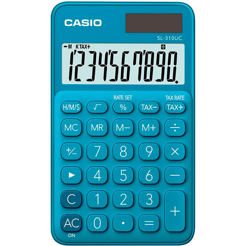 Calculadora Casio Portátil Sl-310uc 10 Dígitos Elegir Color