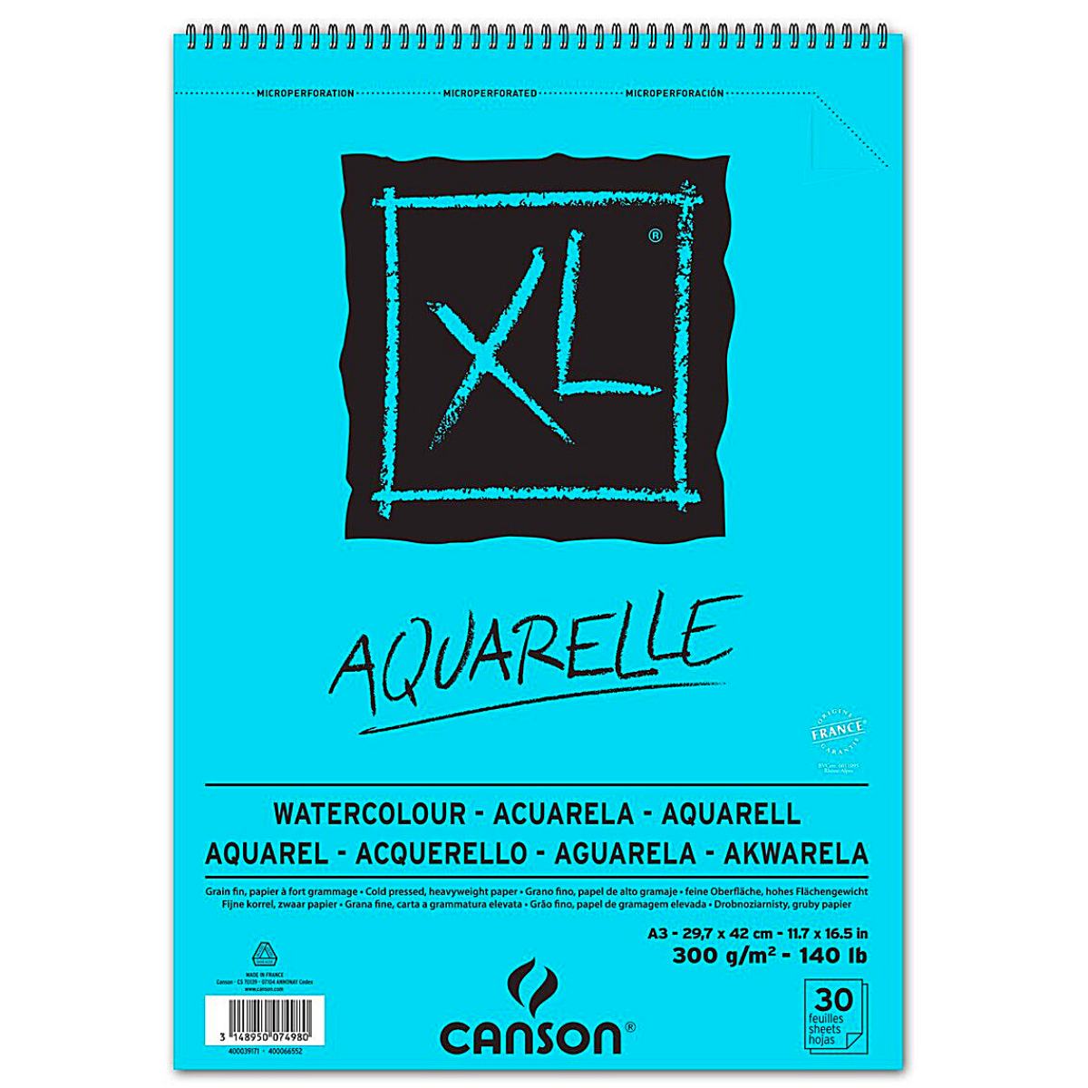 Block Canson Aquarelle Sketchbook Pintura Acuarela 29 X 42