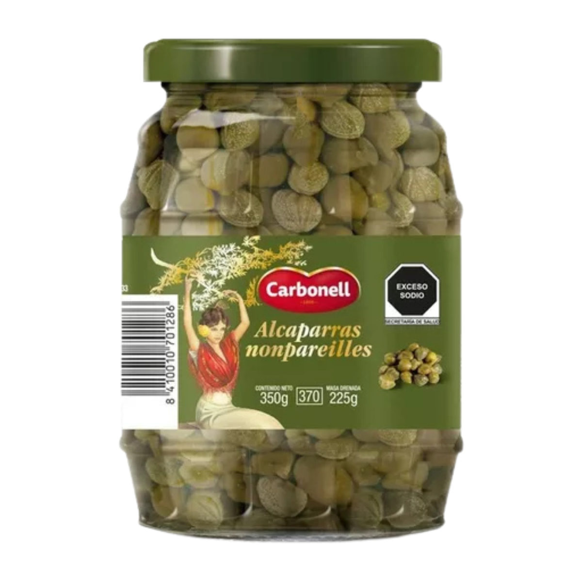 Alcaparras Carbonell Vitrolero 350gr Naturales