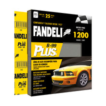 25 piezas Lija B-99 Plus Fandeli 9" x 11" Grano 1500, 76143