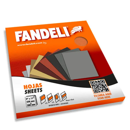 25 piezas Hoja de Lija X-86 Fandeli Grano 060 Fandeli