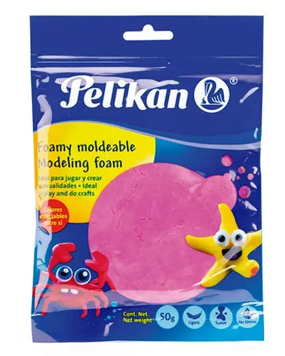 Foamy Moldeable Pelikan 50gr Elegir Color Magenta - Pelikan - accesorios
