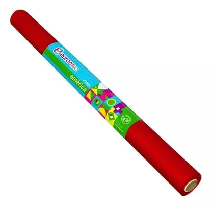 Papel America Euromac Rollo 70Cm X 25 Mts Color Rojo - Euromac