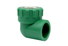 Codo Ppr Reductor Hembra Con Inserto Latón 20mm X 1/2" Conector Hidráulico Cnx