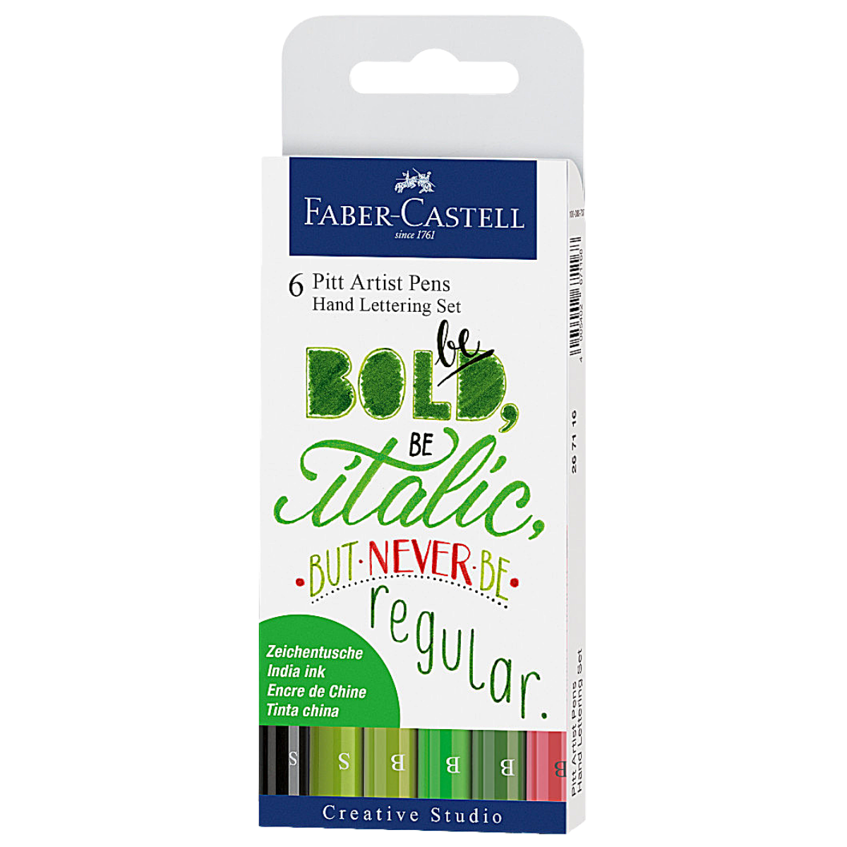 Rotuladores Tonos Verde Faber Castell Profesionales 6 Pz - MarchanteMX