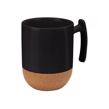 Taza Cafe Te Material Porcelana Base Corcho