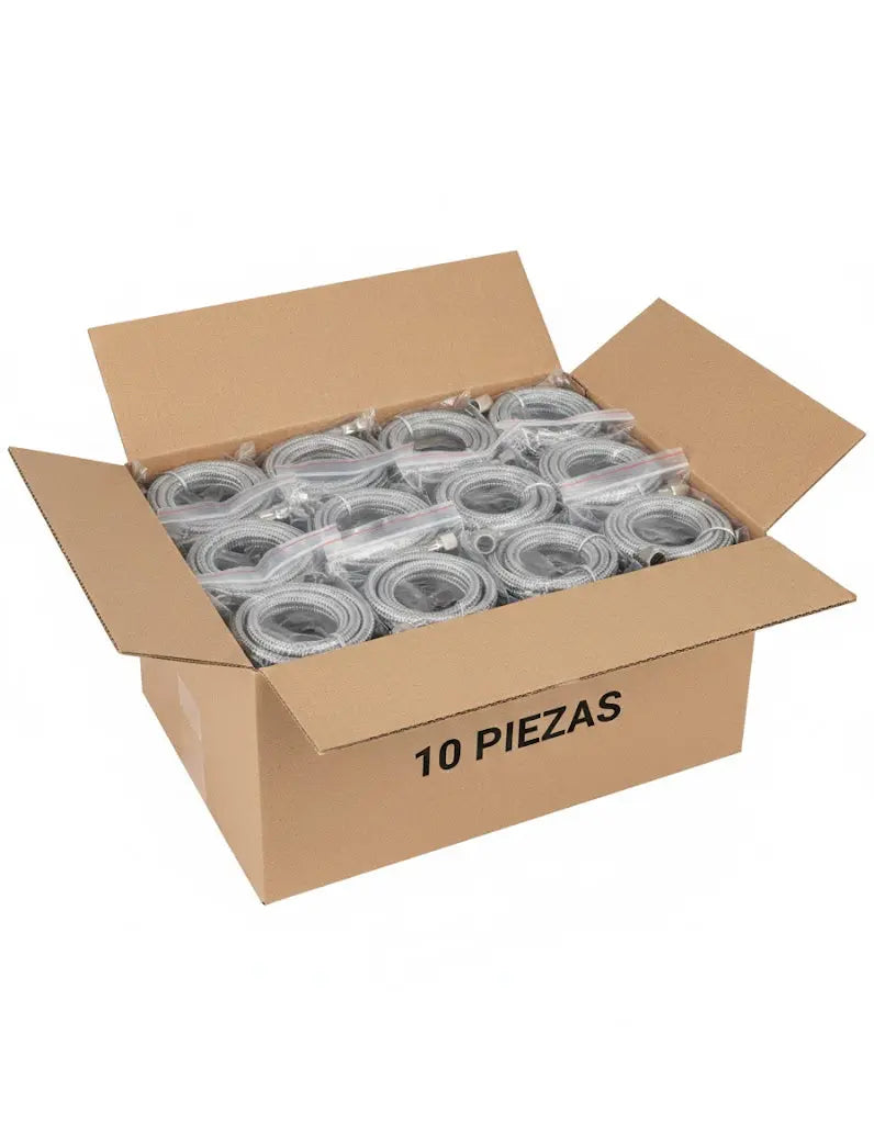 Manguera Para Boiler Flexible 1/2" X 1/2" X 80cm Acero Inoxidable Cnx Inner 10 Pzs - CNX