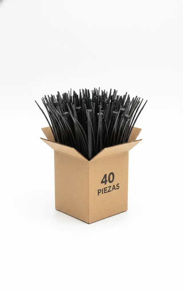 Cincho De Nylon 20 Cm Negro Bolsa Con 50 Piezas Cnx CNX