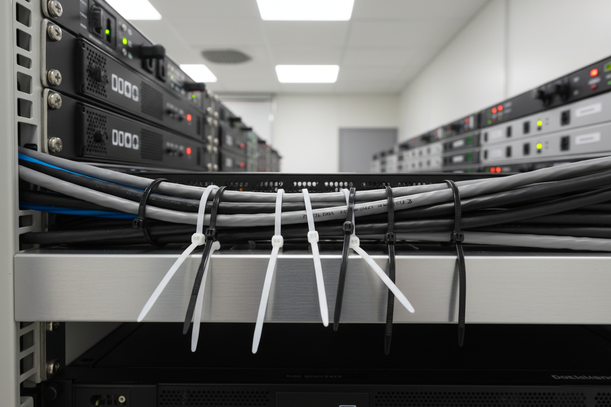 USO DE Cinchos plásticos 4.8 x 200 mm EN CABLES