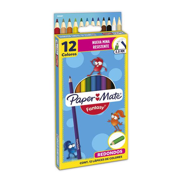 Lápices de colores Paper Mate Fantasy Metálico 12 piezas 2049483 - MarchanteMX
