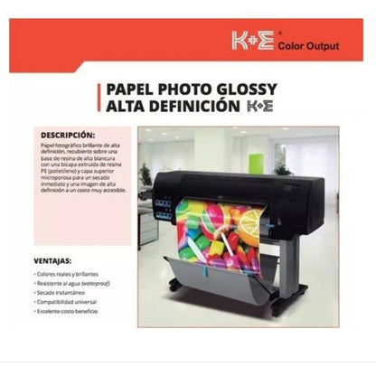 Rollo De Papel Photo Glossy Alta Definicón Ke066 Kronaline - MarchanteMX