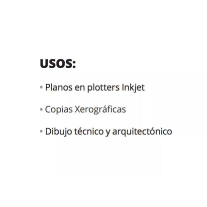 Papel Calca Natural 110/115g/m2 Kronaline Kx552 Plotter Plot - MarchanteMX