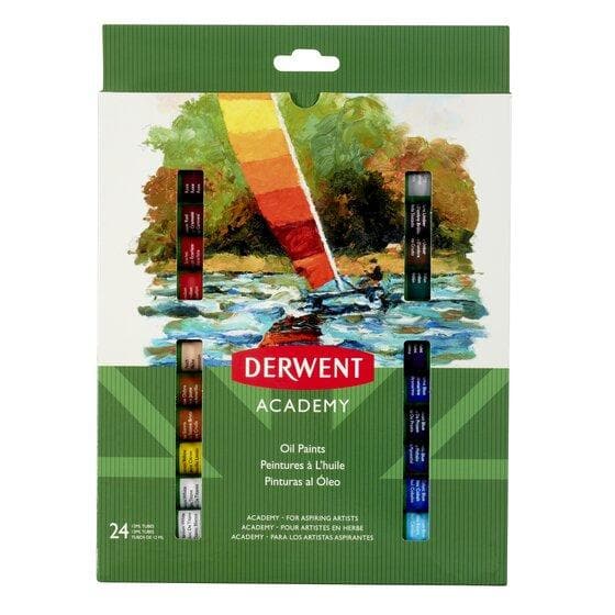 Derwent academy - Caja con 24 tubos de óleo de 12 ml c/u