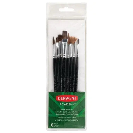 DERWENT - Pinceles surtidos con 8 piezas - DERWENT