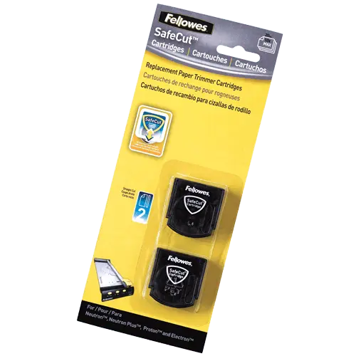Navajas SafeCut™ para Cortadora Rotativa – Corte Recto, 2 piezas Fellowes - fellowes