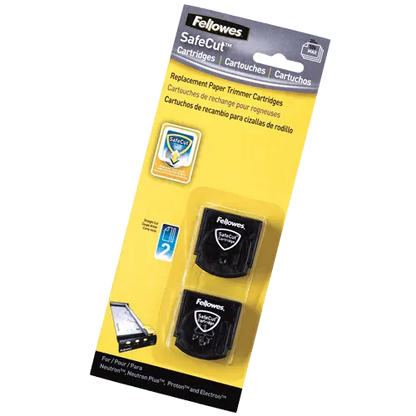 Navajas SafeCut™ para Cortadora Rotativa – Corte Recto, 2 piezas Fellowes - fellowes