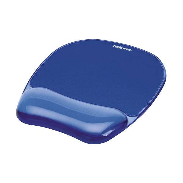 Mouse Pad con Reposamuñecas de Gel Crystal™ - Azul Fellowes - MarchanteMX