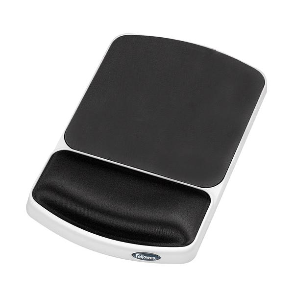 Mouse Pad con Reposamuñecas de Gel - Fellowes Grafito/Platino - MarchanteMX